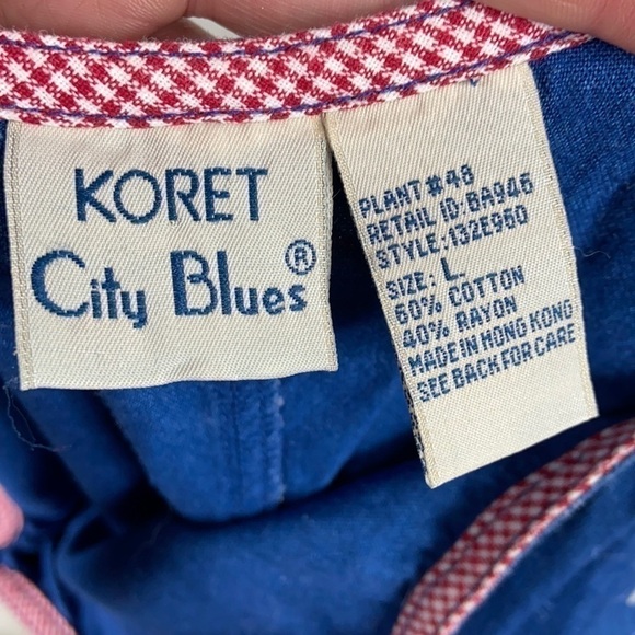 Vintage Americana Pattern Denim Maxi Dress size L - Picture 2 of 10